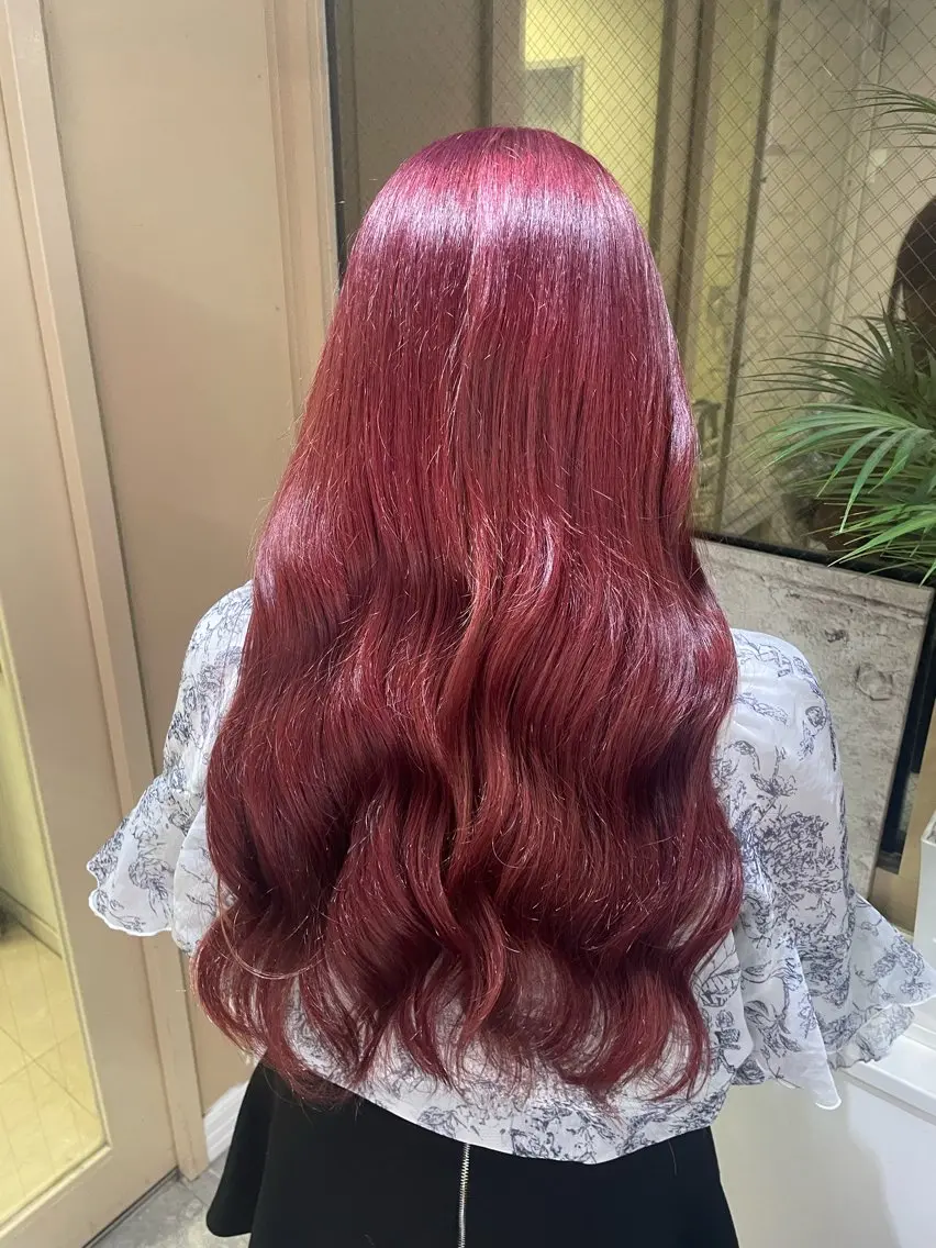 ロング ヘアカラー ハイトーンカラーエク ステ🌺RENA🌺のヘアスタイル