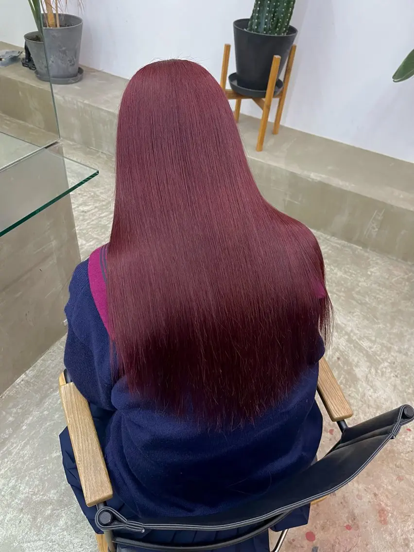 ロング カラー ダブルカラー ヘアカラー XIA AIMIのヘアスタイル