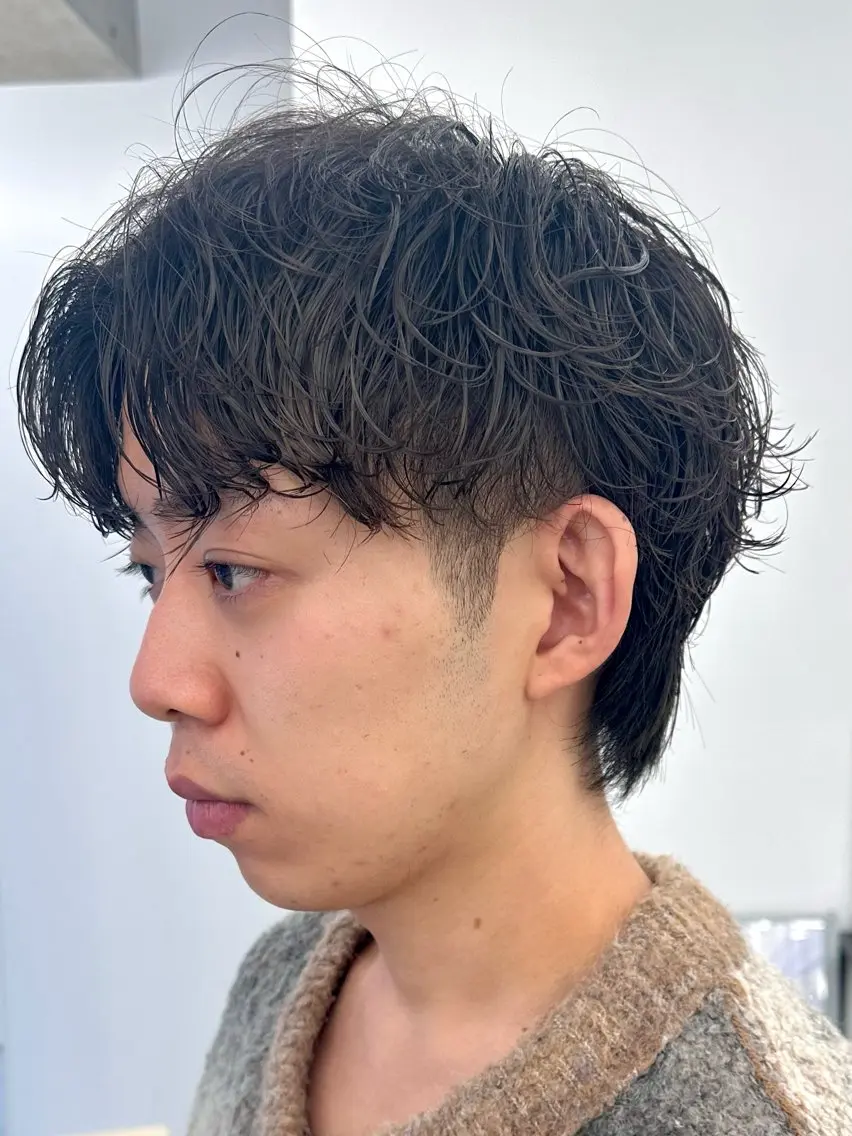 ショート パーマ メンズ Vir by browのヘアスタイル