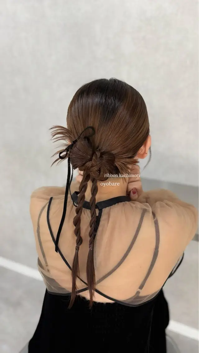 セミロング ヘアセット Haruka /うる艶透明感カラーのヘアスタイル
