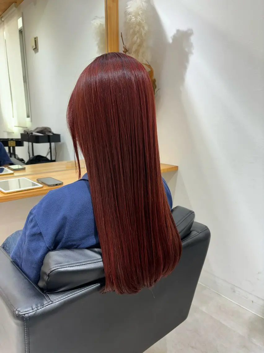 セミロング カラー カット ヘアカラー トリートメント 🍒透明感カラー NO.1/ララ🍒のヘアスタイル