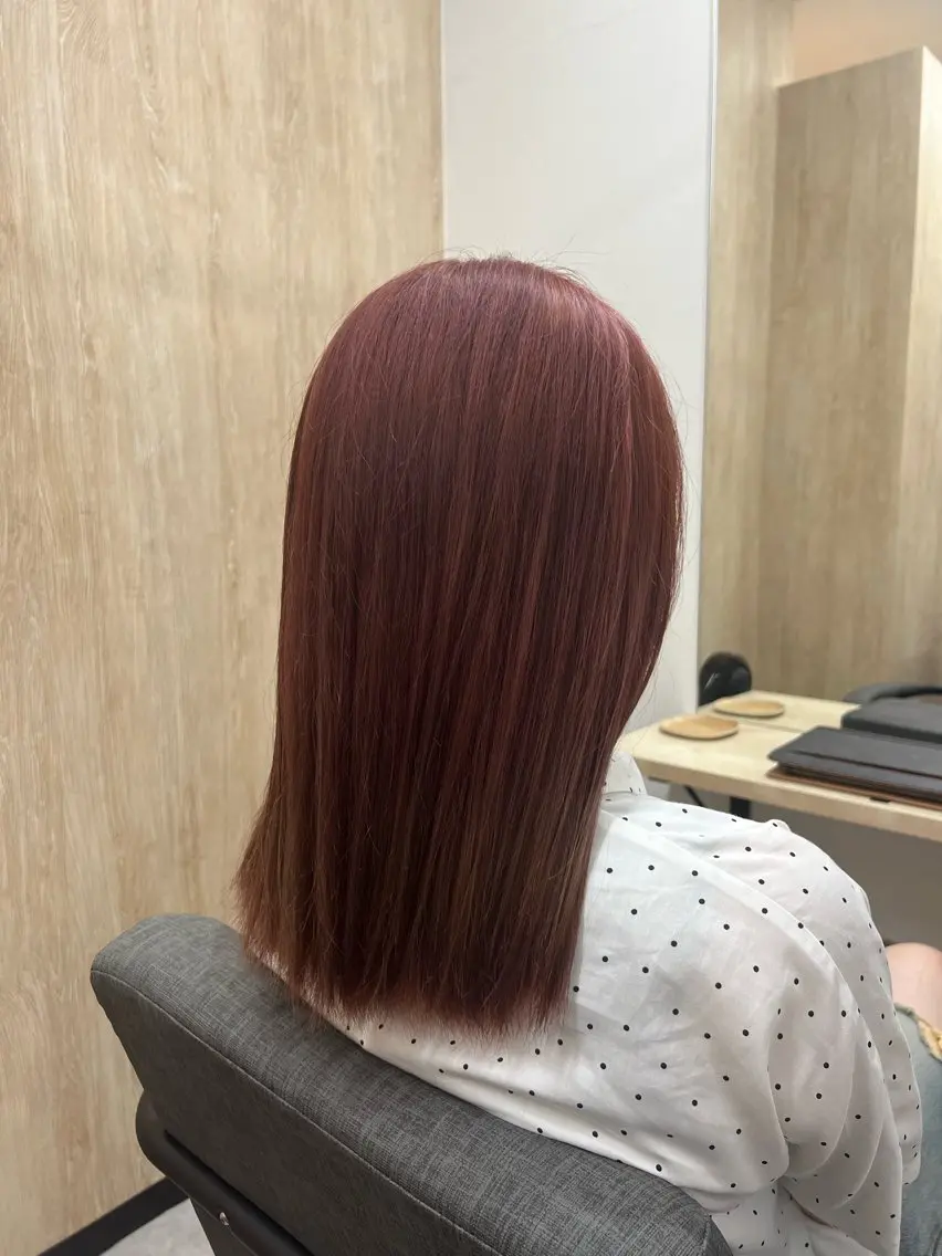 セミロング カラー TELA HAIR 店長 塩田のヘアスタイル