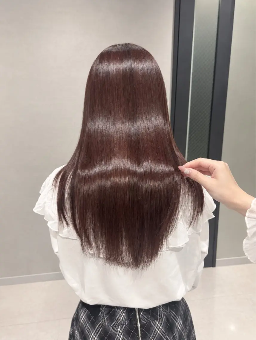 【 ぷる艶トリートメント♡】艶カラー ＋ 髪質改善美髪エステ ＋ぷちトリートメント🫧🩶の写真
