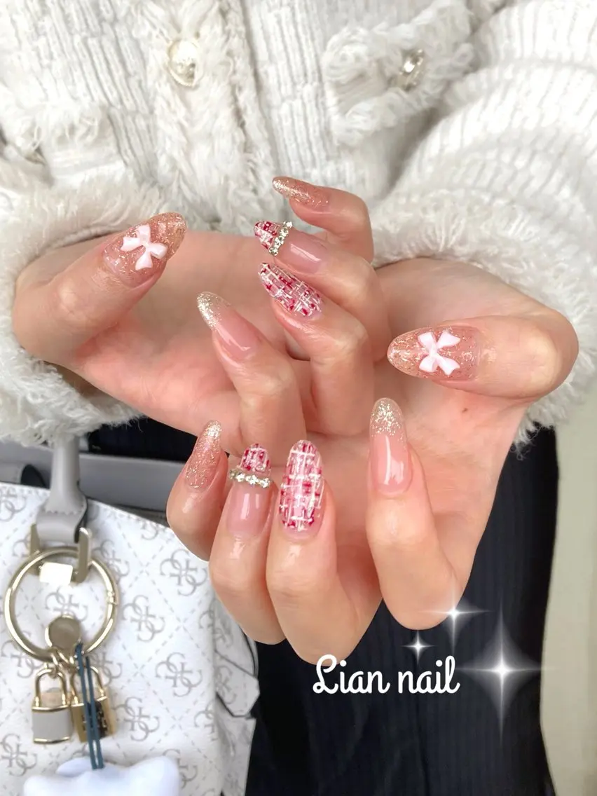 ネイル ピンク Lianネイル 寛子Lianのネイルデザイン