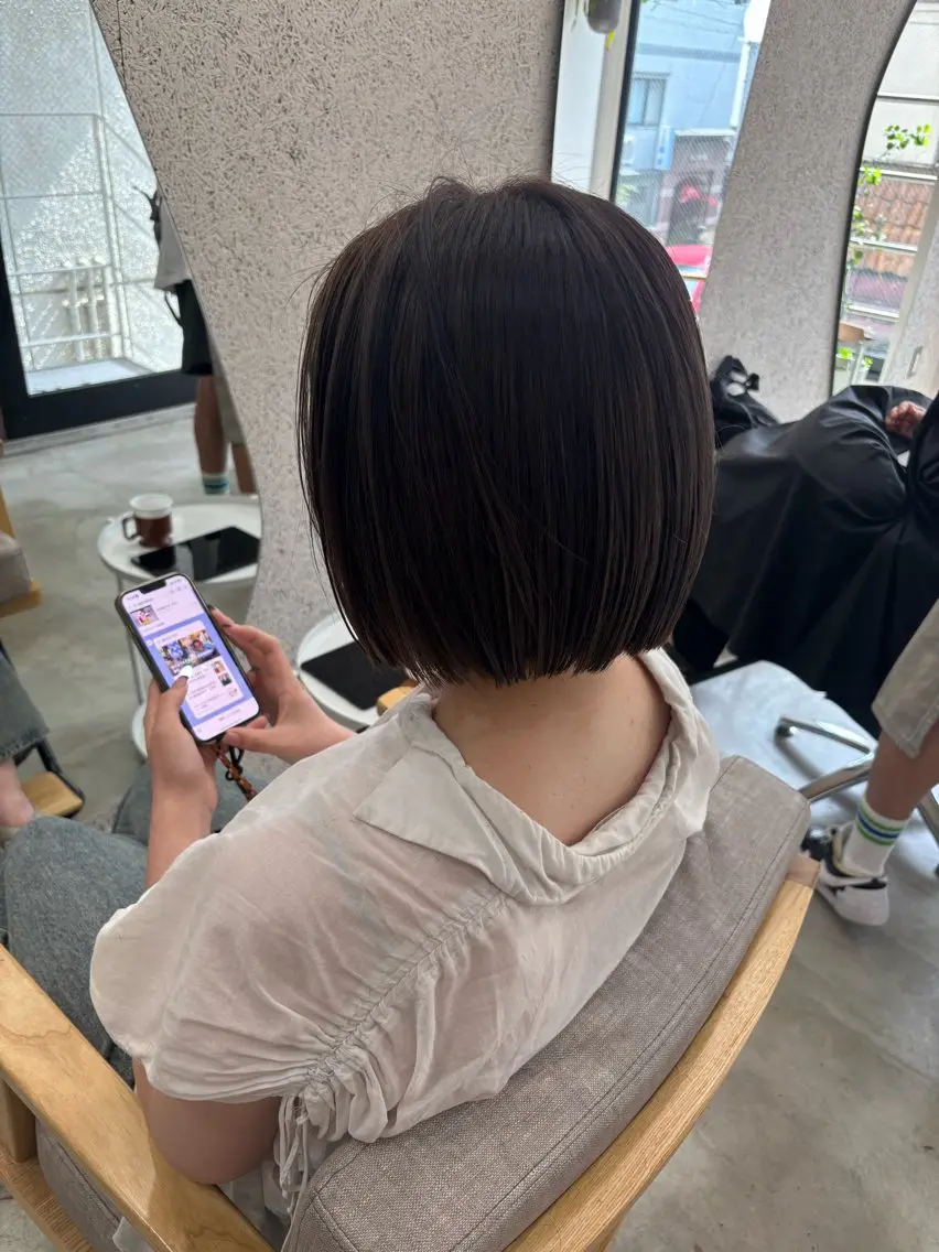ショート カラー ショートボブ 透明感カラー ダブルカラー ボブ ショートヘア カット イマイ リサのヘアスタイル