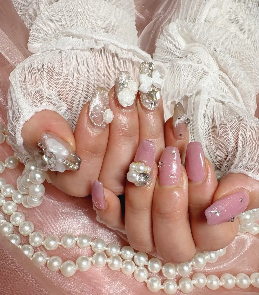 ネイル ピンク ハンドネイル Nail Salon macherieのネイルデザイン