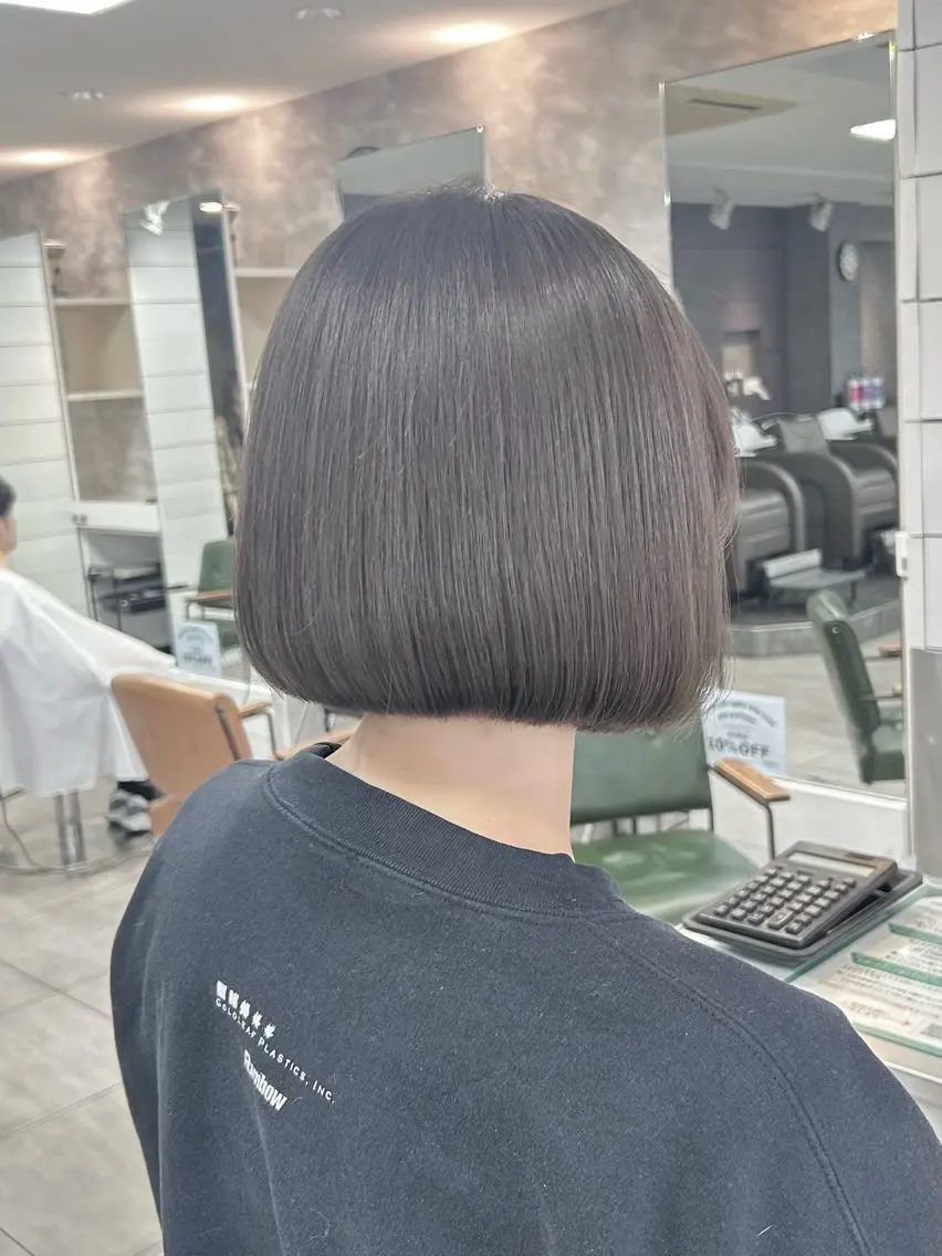 ミディアム カット ヘアカラー レイヤー/艶髪カラー 森本くるみのヘアスタイル