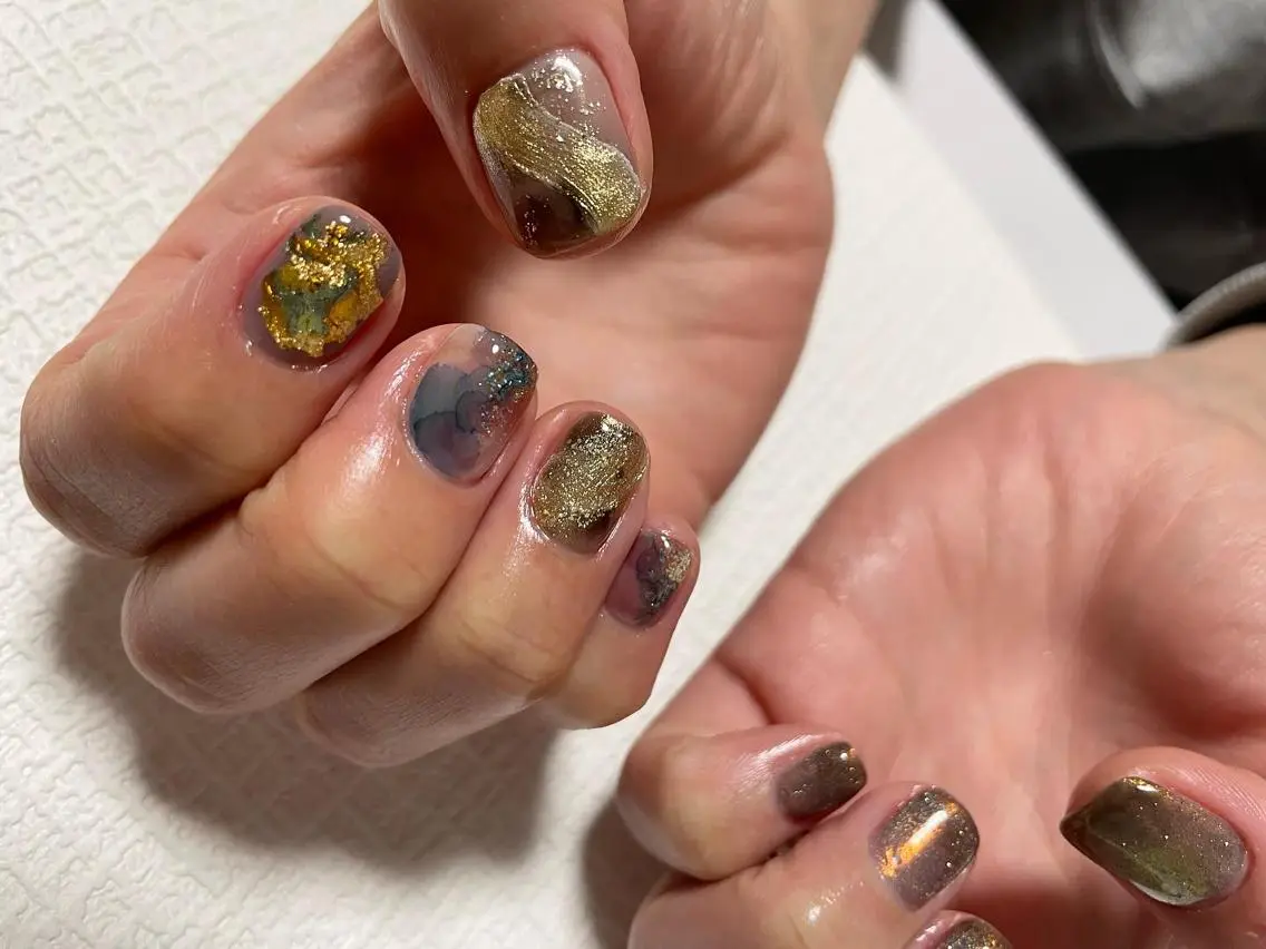 ネイル 持ち込み ハンドネイル Shimmer Nail⋆*✩のネイルデザイン