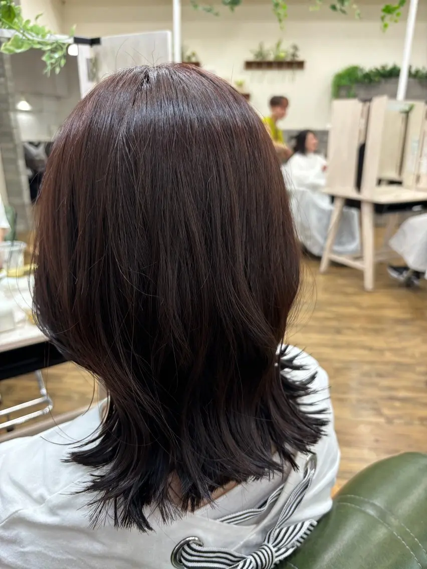 セミロング カラー 🐰K+Plus🐰 まゆ🐰のヘアスタイル