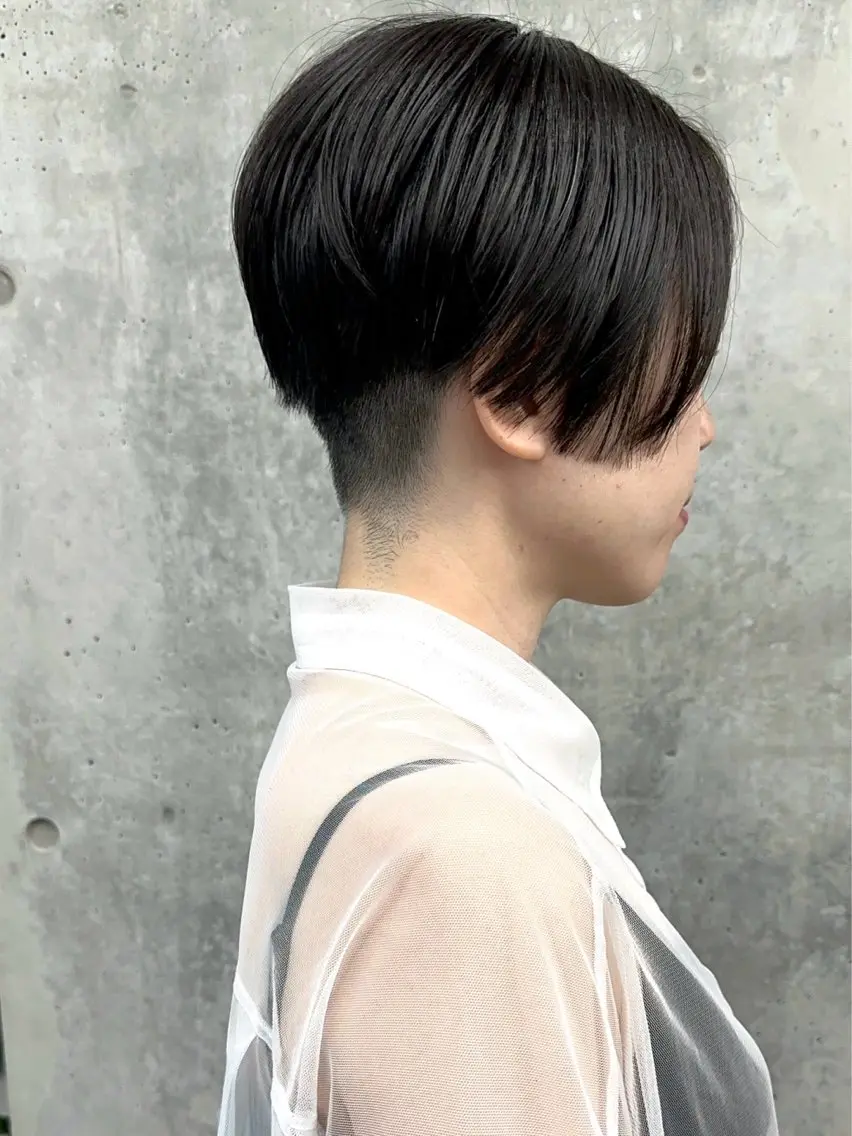 ショート ショートヘア 刈り上げ カット ヘッドスパ ボブ/ゆるふわ ボブパーマ/とういのヘアスタイル
