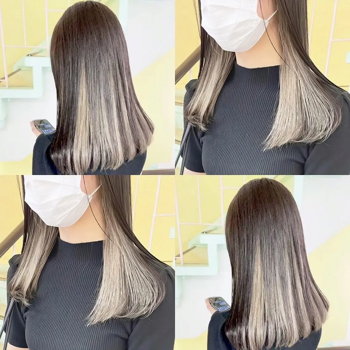 カラー ヘアカラー トリートメント 渋谷:インナーカラー ／🍒エリカ🍒のヘアスタイル