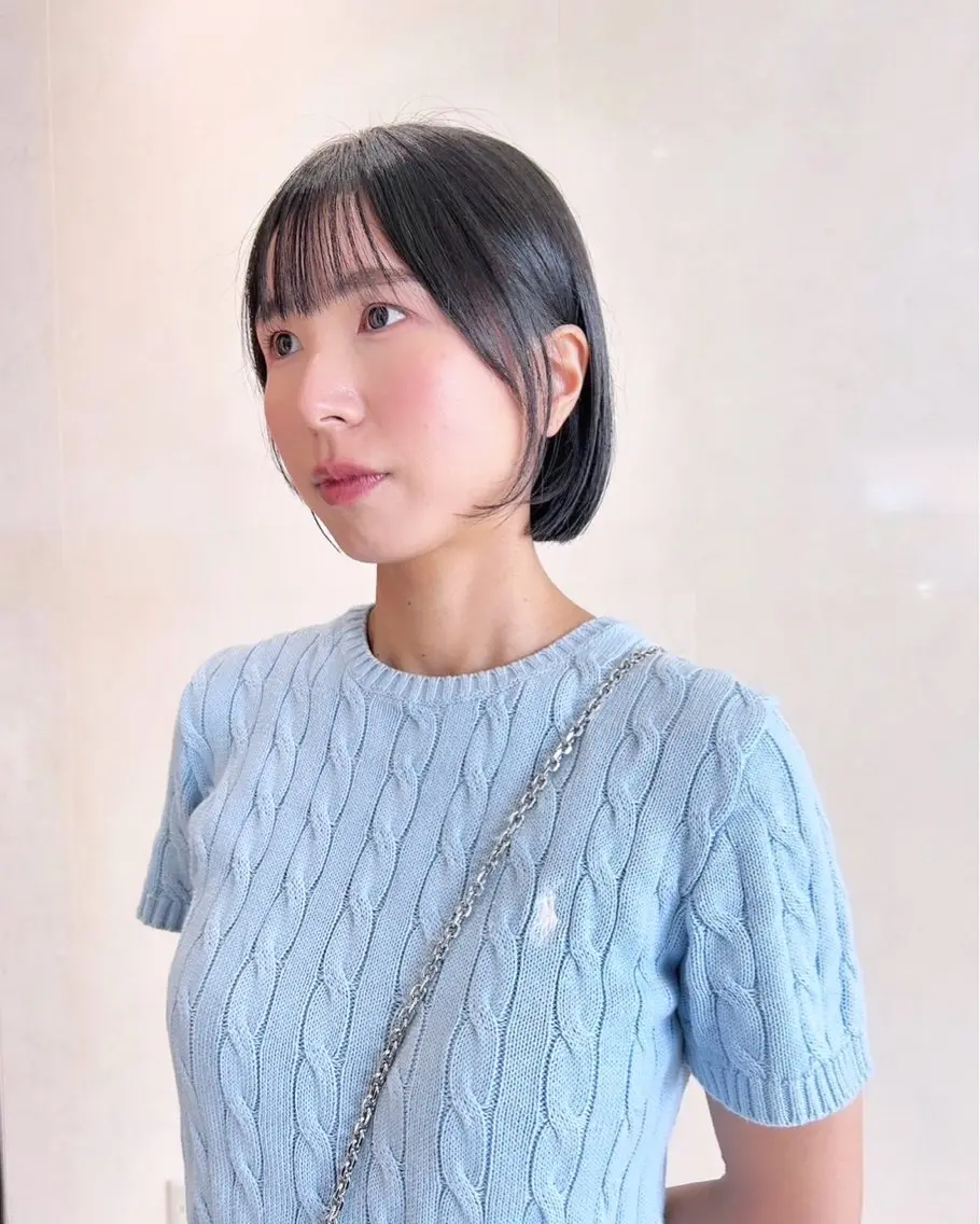 ショート ボブ フルガキ ハルカ天神美容室のヘアスタイル
