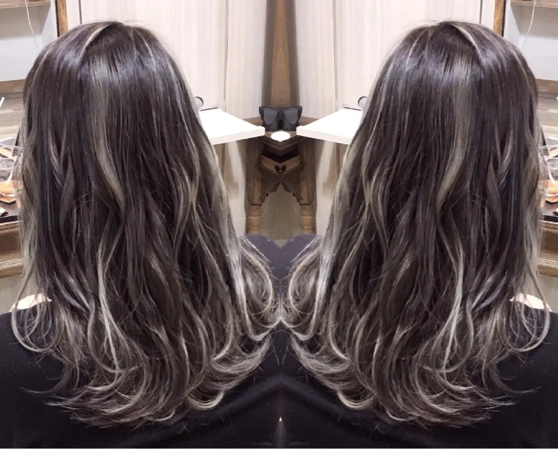 ロング 3Dハイライト 外国人風カラー ハイライト ❤️千葉県代表❤️ 店長❤️柿本翔一朗のヘアスタイル