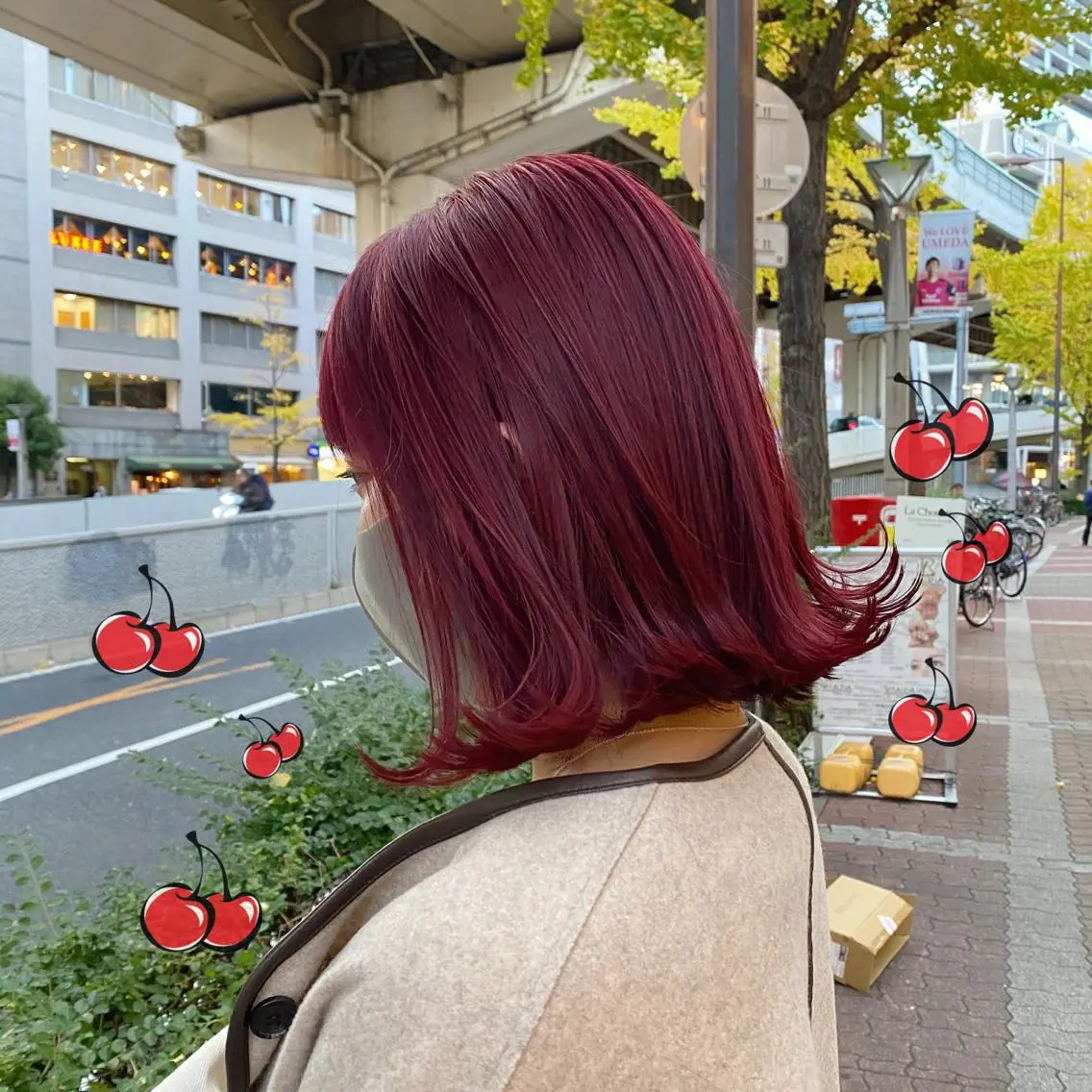 ミディアム カラー 色落ちまで可愛い🧚 心斎橋hikaruのヘアスタイル