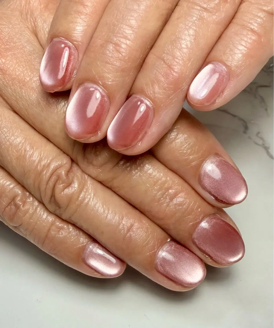 ネイル アートネイル チークネイル フラッシュネイル フラッシュマグ フレンチネイル Mai’s nailのネイルデザイン
