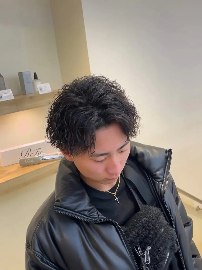 パーマ メンズ カット パーマ 🔥強めメンズパーマ 特化🔥/きらりのヘアスタイル