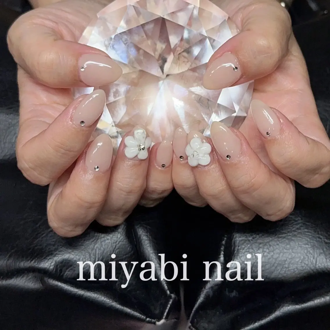 ネイル アートネイル フラワーネイル 持ち込み ハンドネイル miyabi nail 桂川駅近くのネイルデザイン