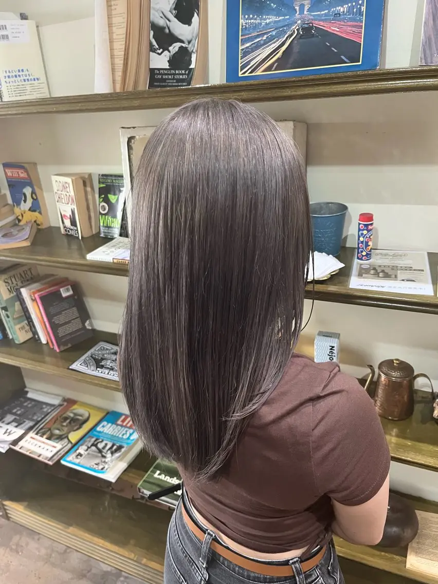 セミロング カラー ヘアカラー 透明感×柔らか質感/ 小林 佳祐Aimeeのヘアスタイル