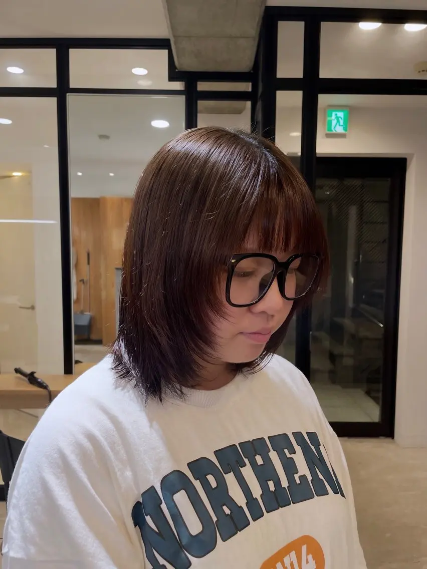 ミディアム porto まなみのヘアスタイル
