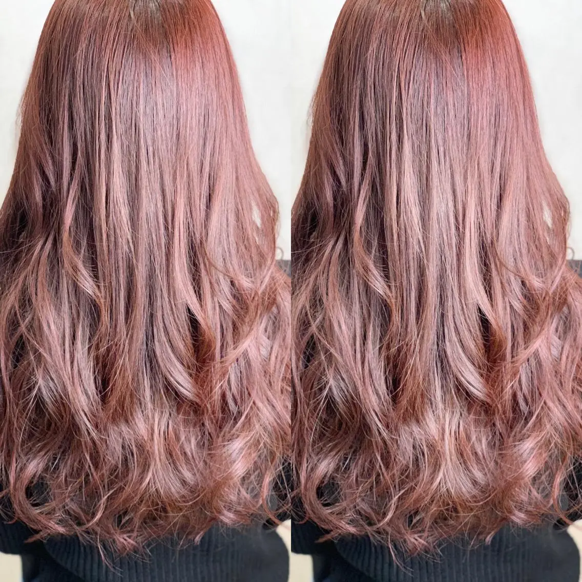 セミロング カラー ピンクカラー ヘアカラー トリートメント LUXBE LUCEのヘアスタイル
