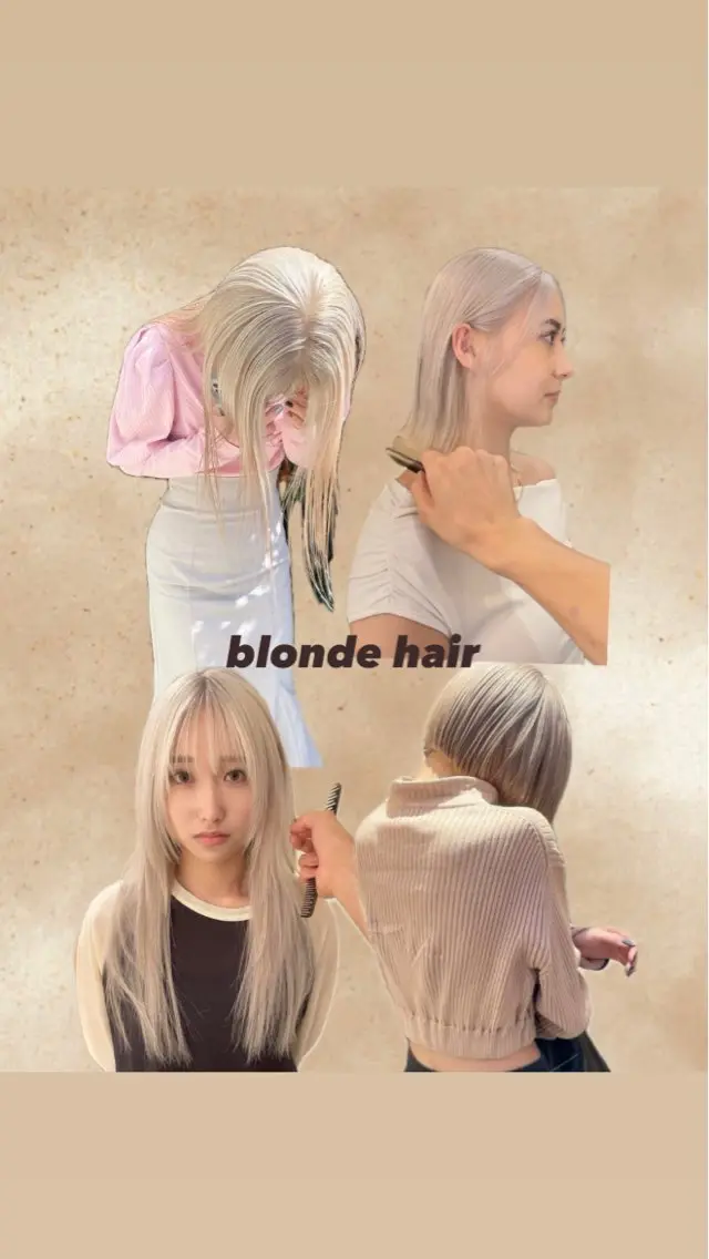 ミディアム カラー ベージュカラー ブロンド ブロンドベージュ ハイトーンカラー ハイトーンベージュ カット ヘアカラー トリートメント “ミニモ最高評価獲得 “代表"Kohei"のヘアスタイル