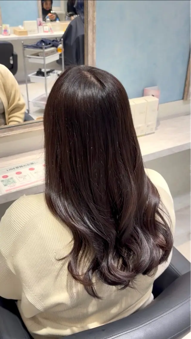 ロング カラー ヘアカラー 透明感カラー🎀 みゆうのヘアスタイル
