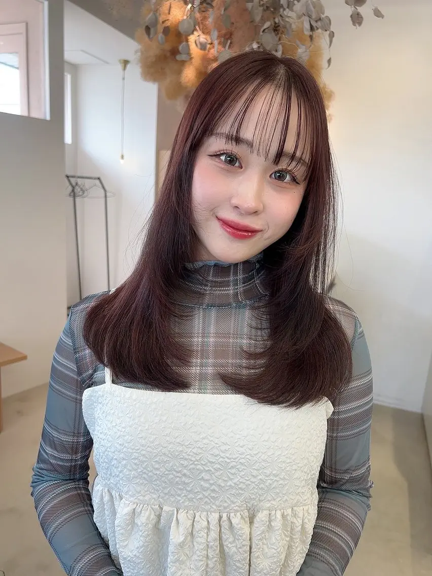 セミロング レイヤーカット カット vince. moekoのヘアスタイル