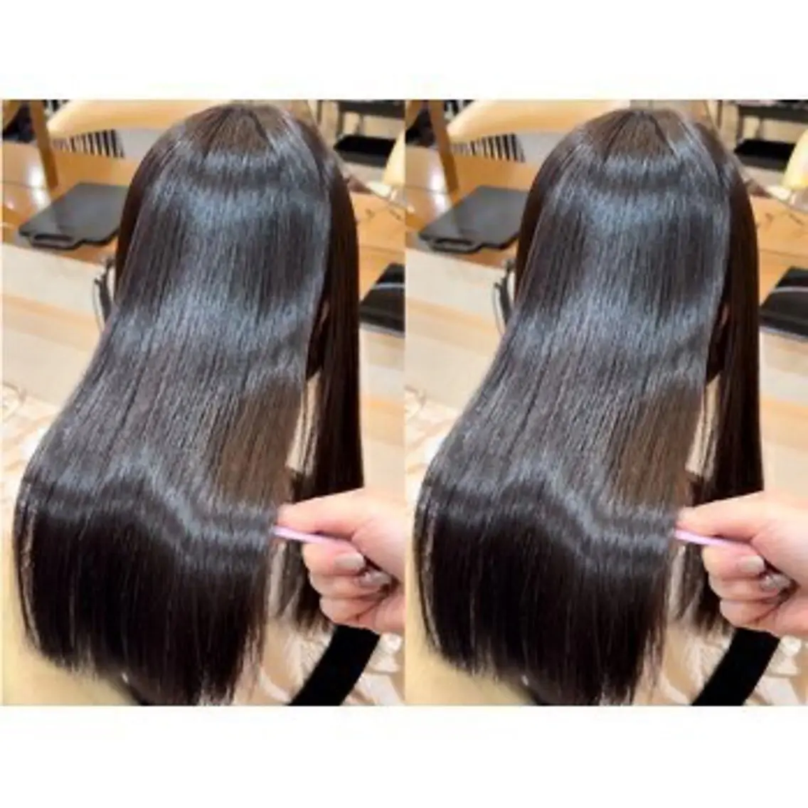 ミニモ限定🪽 縮毛矯正+2STEPトリートメント ⭐︎髪質改善トリートメント変更 +¥1000〜💖の写真