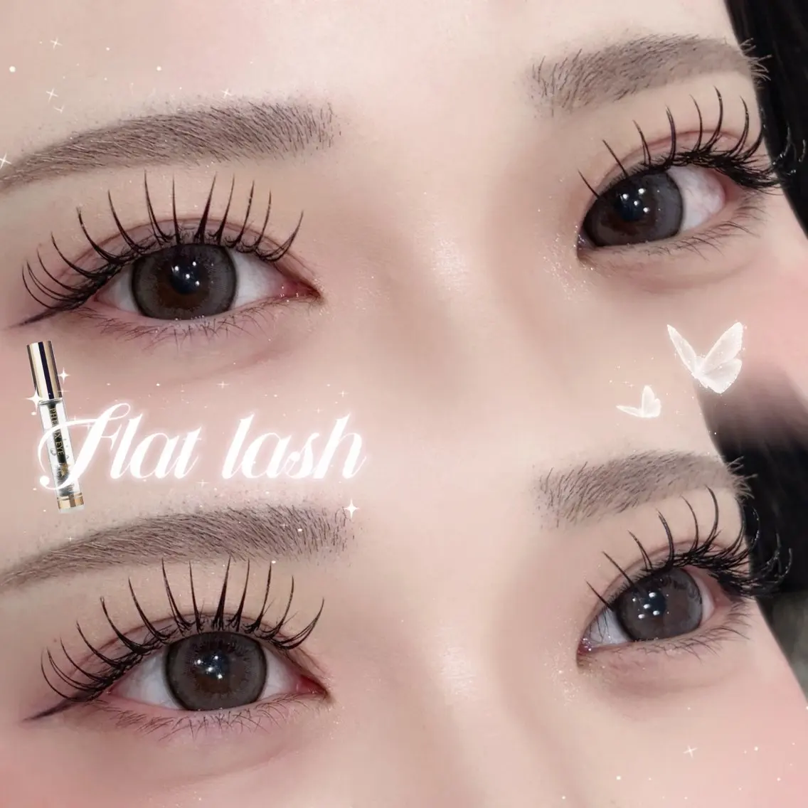 マツエク・マツパ 束感まつ毛 フラットラッシュ マツエク Tia浦和𝝑𝝔 ayame⏦ﾟのマツエク・マツパデザイン