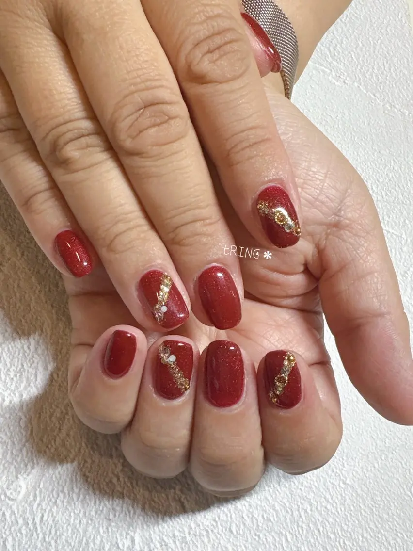 ネイル ハンドネイル tRING＊ しいの木台のネイルデザイン