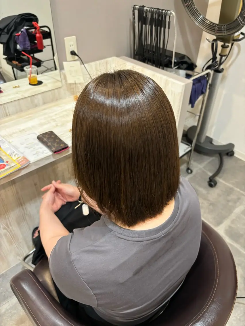 ミディアム ヘアカラー トリートメント 平瀬 胡桃のヘアスタイル