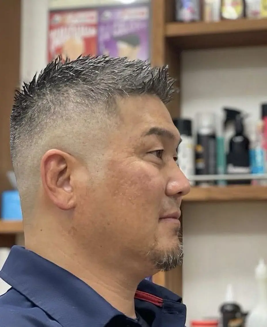ショート メンズ 渡邉 来伸のヘアスタイル
