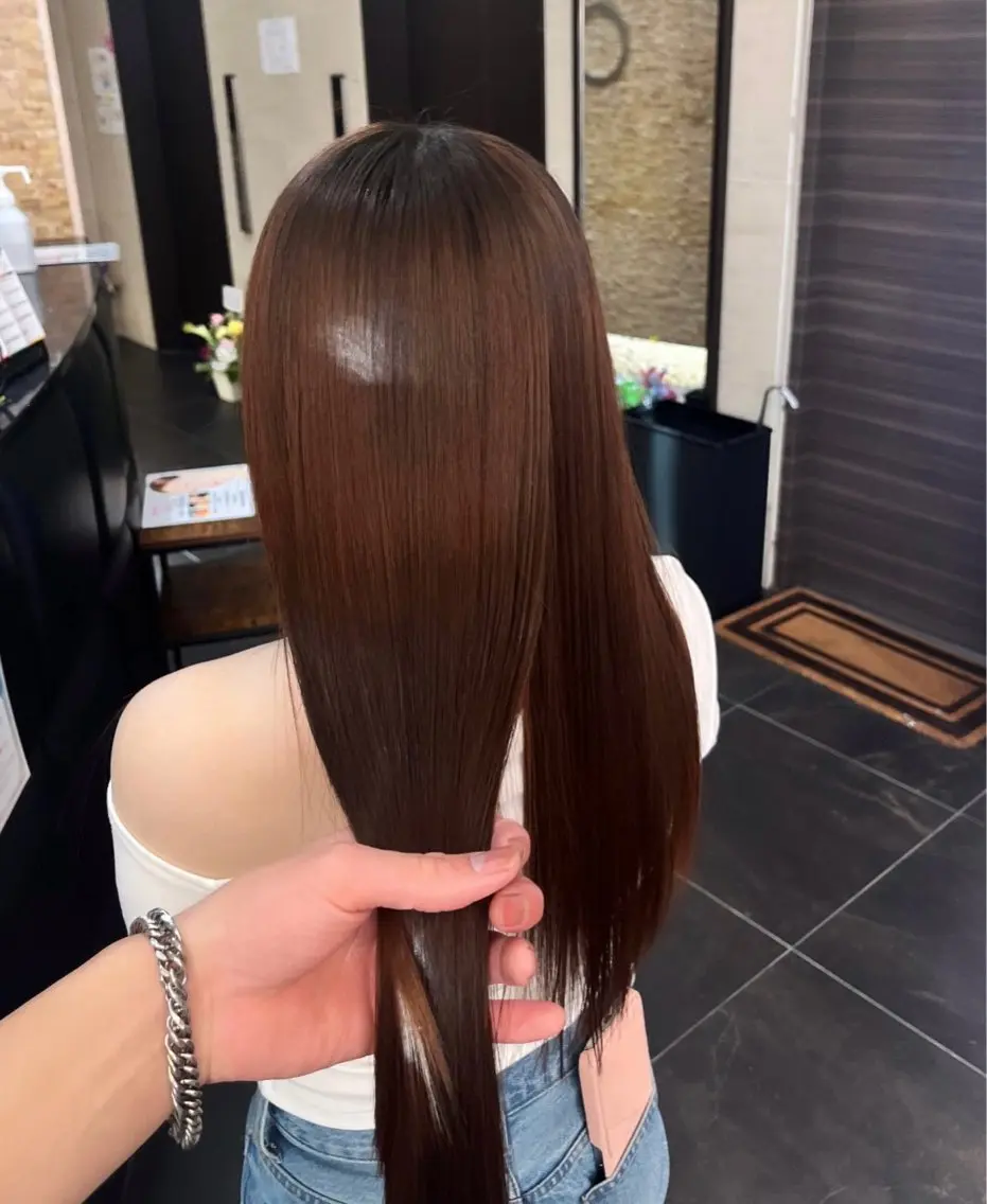 ロング 髪質改善 トリートメント OPS hair feliz田中啓太のヘアスタイル