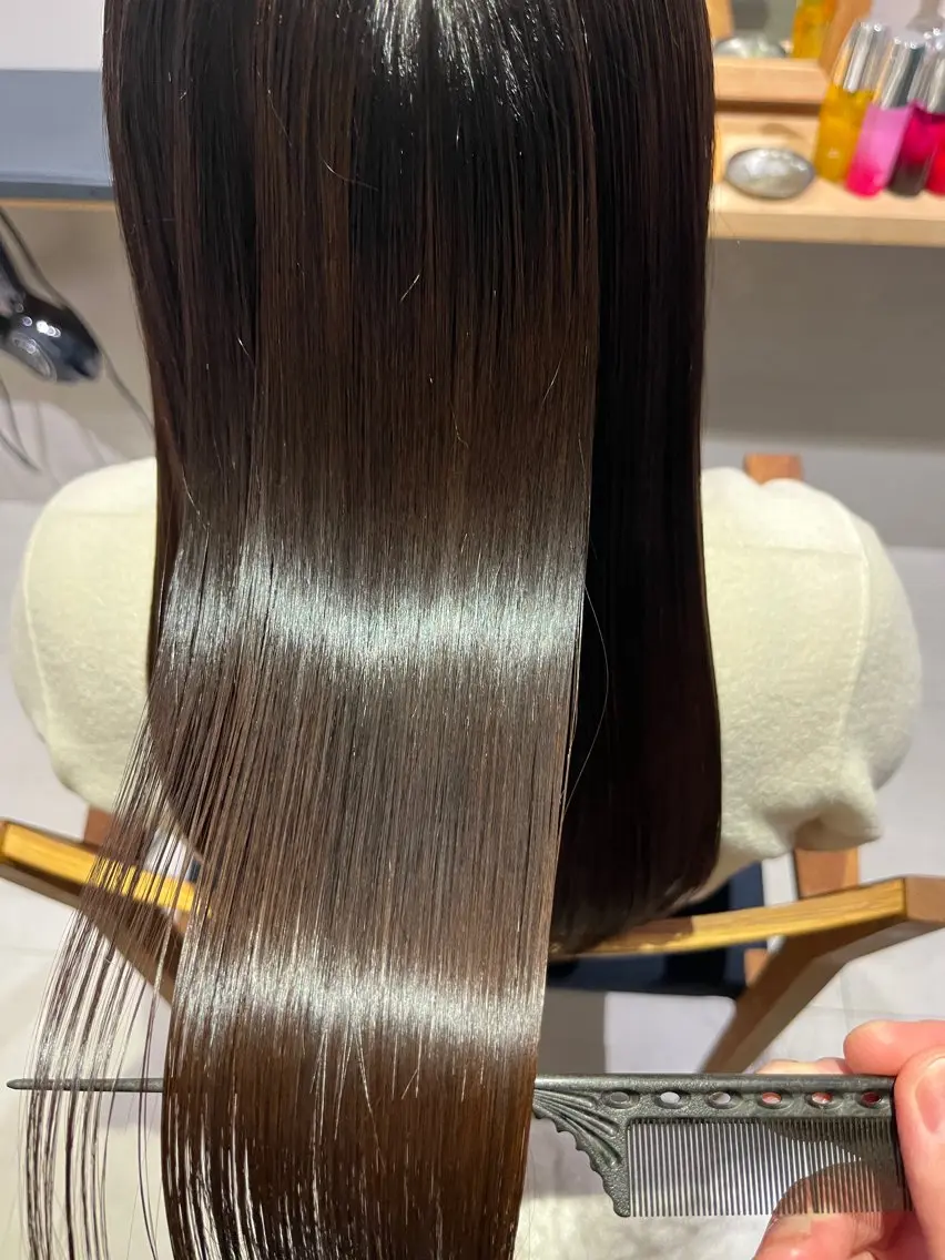 ロング カット ヘアカラー トリートメント 東梅田徒歩5分☆髪質 改善☆笹次ユウタのヘアスタイル