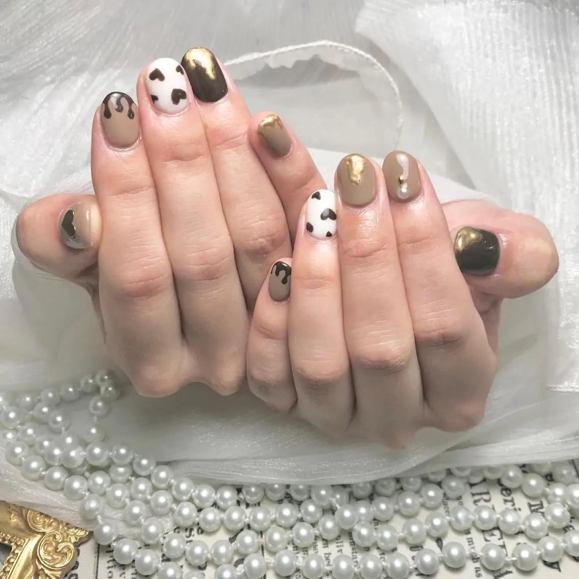 【Hand】オフなし‼️💕持ち込みデザイン💞アート4本まで4000の写真