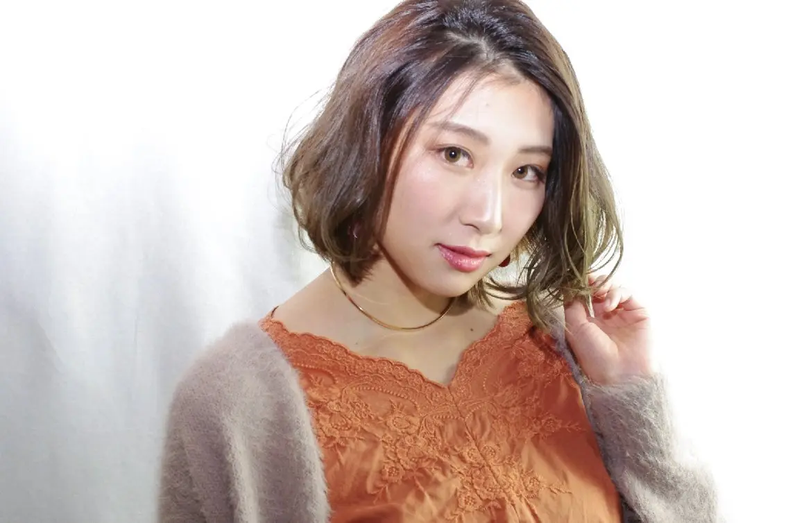 ミディアム カラー パーマ 髪のリセット× 髪質改善ひこうせんのヘアスタイル
