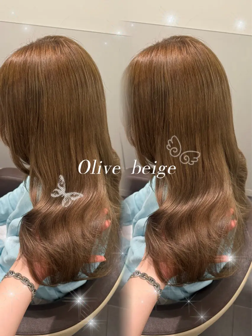 セミロング カラー ヘアアレンジ ヘアカラー ・˚✧すずね˚✧* ♡のヘアスタイル