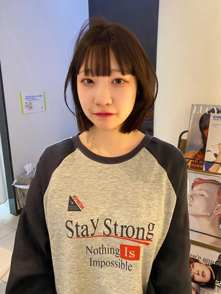 ショート カラー カット ヘアカラー トリートメント mai / linoah˚✧のヘアスタイル