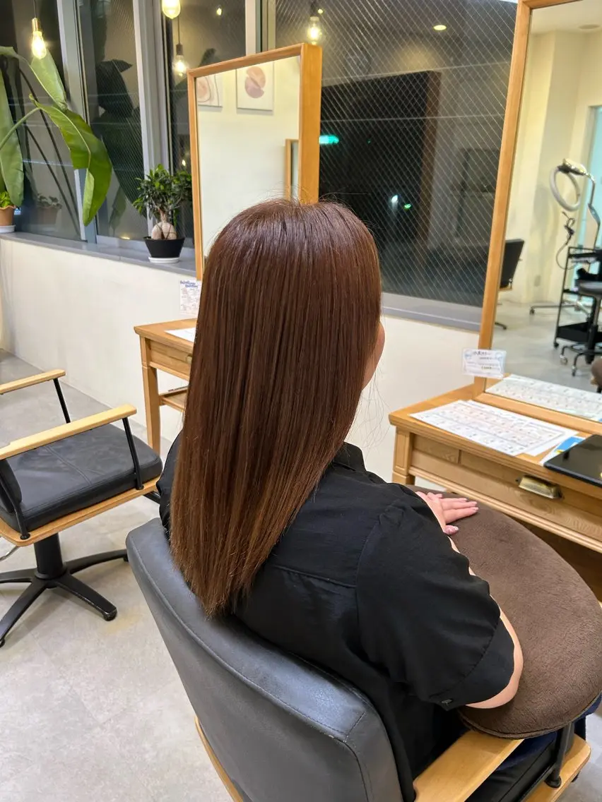 ロング カラー ブラウンカラー ナチュラルブラウン 村上 一葉のヘアスタイル