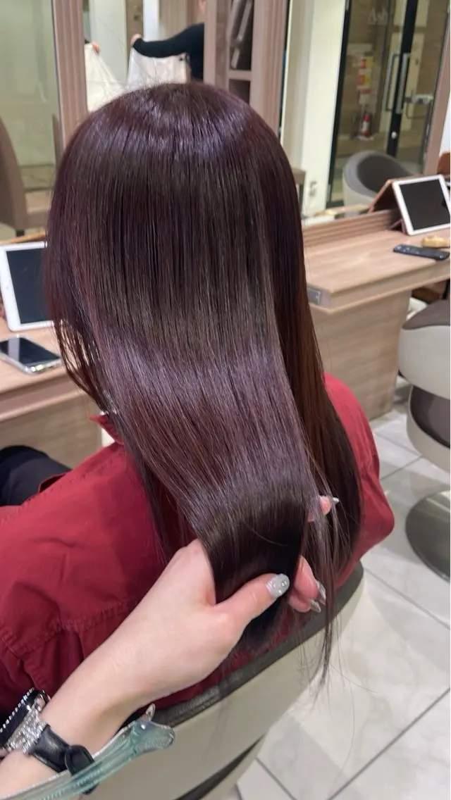 ロング カラー トリートメント ヘアセット 艶カラー みゆう🎀のヘアスタイル