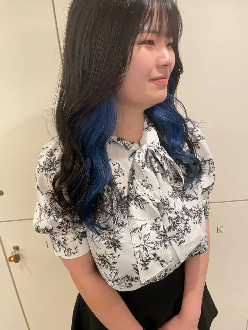 ロング デジタルパーマ特化 杉浦 夏生のヘアスタイル