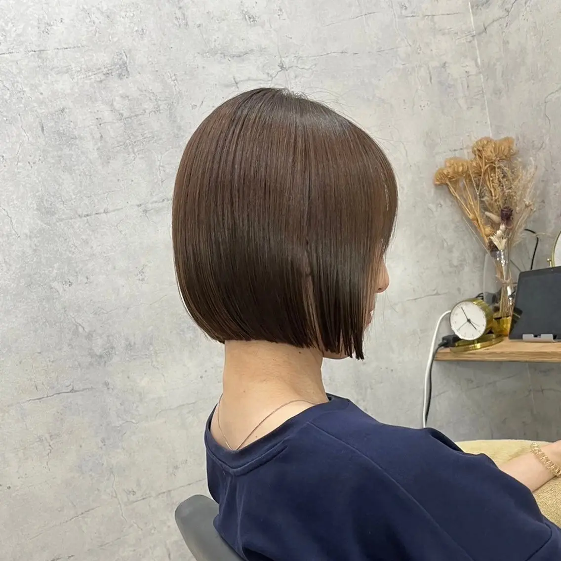 ショート カラー ボブ エクステ・レイヤ ーカット松下宗翔のヘアスタイル