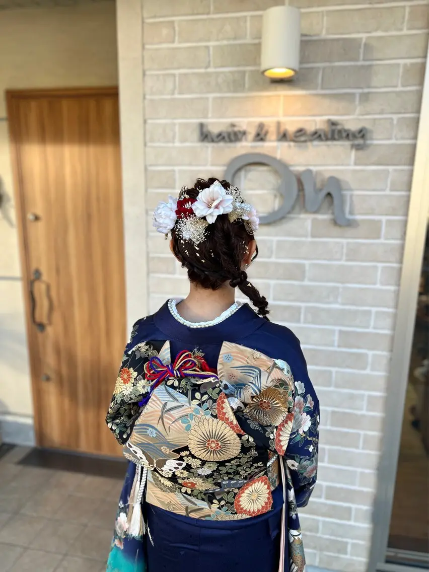 ヘアアレンジ 成人式 着物ヘア ヘアセット 高木 みよのヘアスタイル