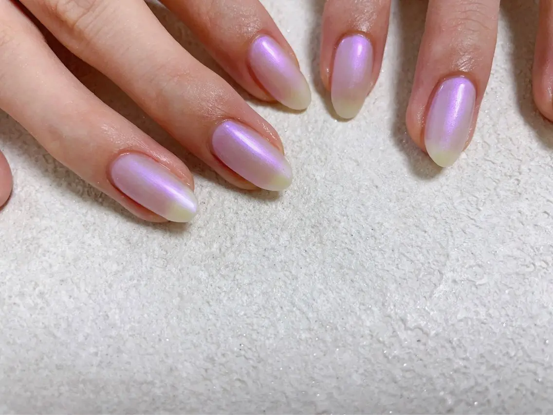 ネイル オーロラネイル フラワーネイル フットネイル フレンチネイル ジェルネイル ハンドネイル mogunail &blowのネイルデザイン