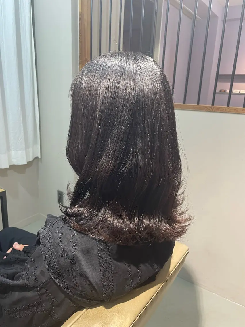 セミロング カット ヘアカラー トリートメント 清水 保博のヘアスタイル