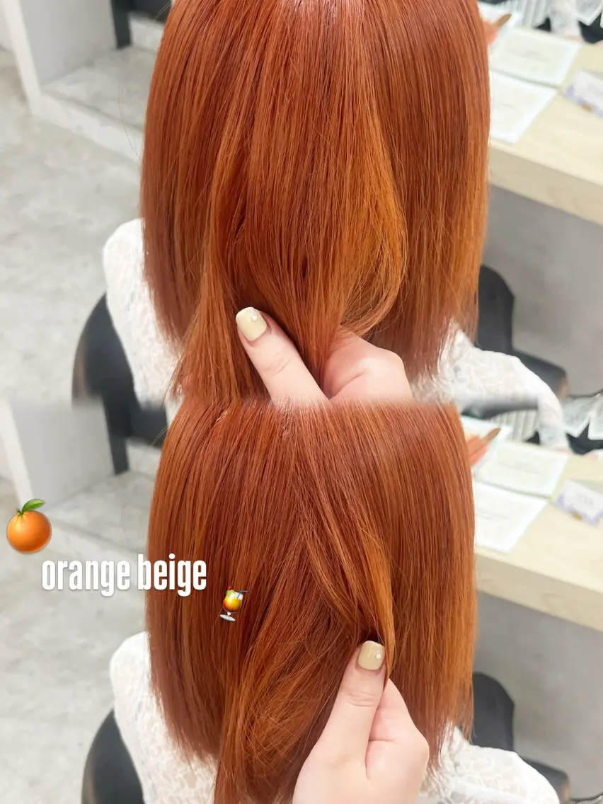 ミディアム カット ヘアカラー トリートメント 顔周り/透明感 カラー misa🎀のヘアスタイル