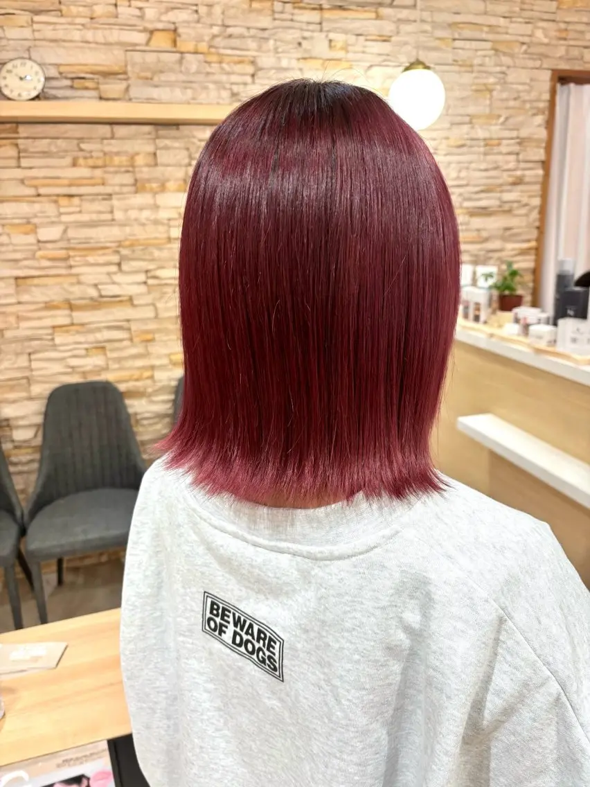 ミディアム ヘアカラー トリートメント 艶髪/透け感カラー /RYOのヘアスタイル