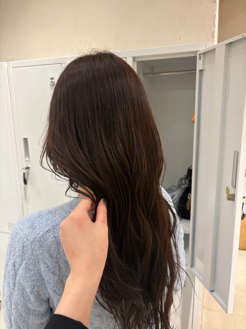 ロング カラー くびれヘア ヘアカラー トリートメント Koharu🍓/ 透明感カラー/艶髪のヘアスタイル