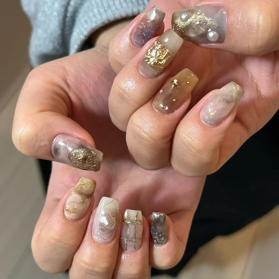 ネイル ハンドネイル 【うるちゅるnail 】🩰maiのネイルデザイン