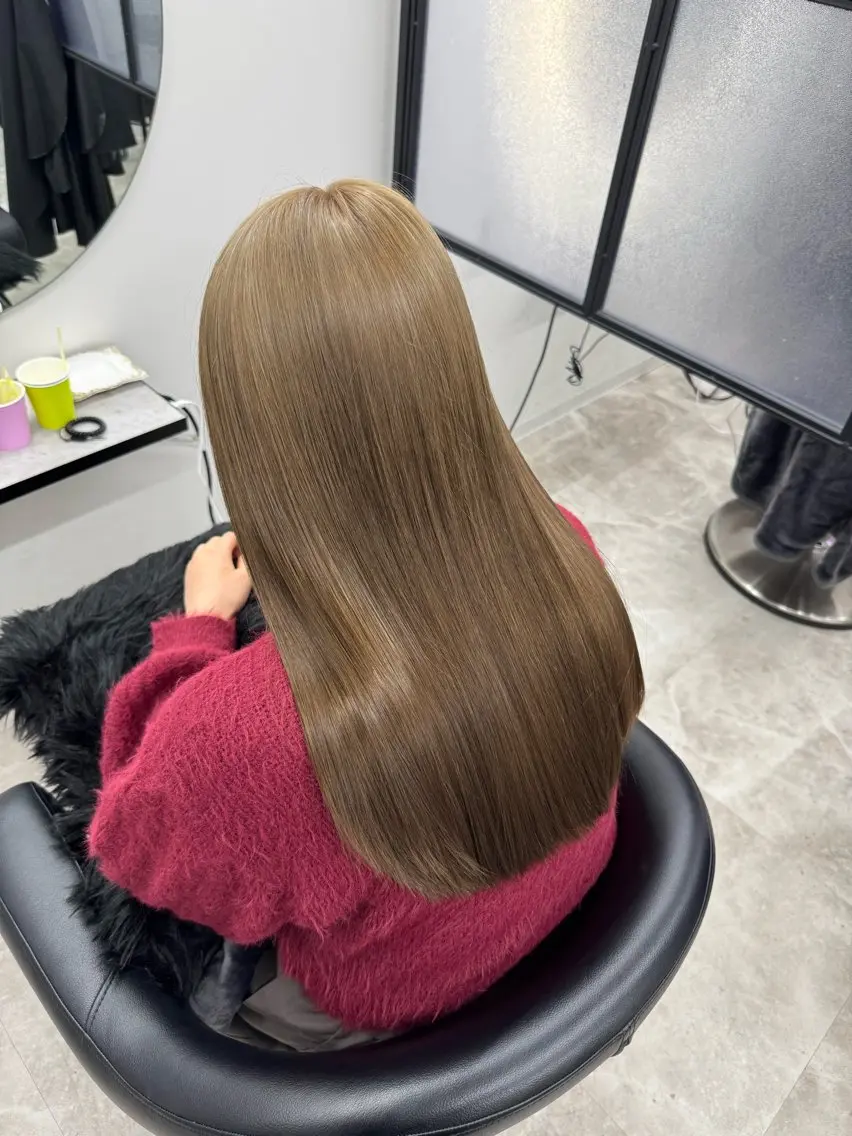 ロング ヘアカラー トリートメント ✨Noto ミルクティー特化✨のヘアスタイル
